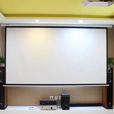 Motorized electric Remote Control Projector screen (84x84 inch)