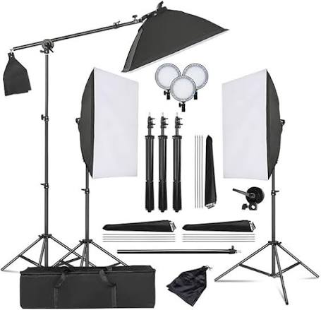Photography studio softbox continious lighting kit