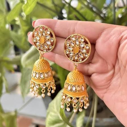 Traditional kudan royal jhumka earring