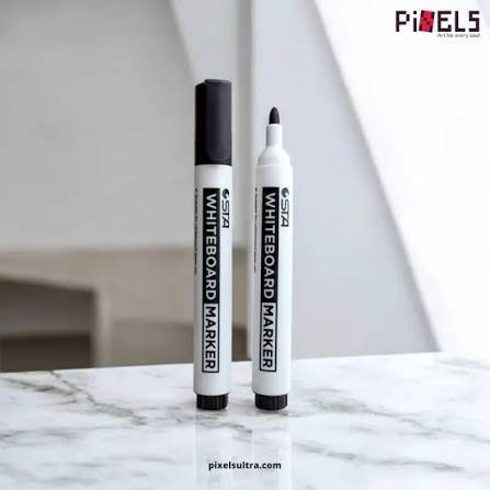 Whiteboard with markers