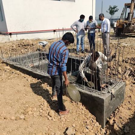 Semi-Pucca Warehouse Shed & Boundary Construction