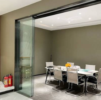 Frameless Tempered Glass Office Partition & Patch Doors