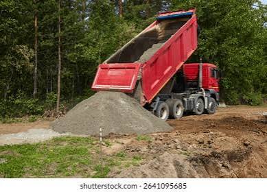 Dump-Truck Red Soil & Excavation Waste Filling with Compaction